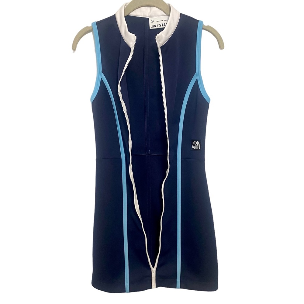New Balance x STAUD Neoprene Dress Sz S Navy - Picture 6 of 12